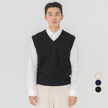 캐럿 남성용 데일리 브이넥 니트 베스트