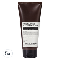 나드 마일드 휩 모공 클렌징 폼, 180ml, 5개