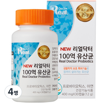리얼닥터 100억 유산균, 30정, 4개