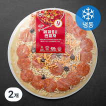 푸딩팩토리 페파로니 씬피자 (냉동), 430g, 2개