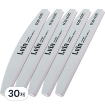 엘비아 샤이너 반달 파일, 30개, 화이트