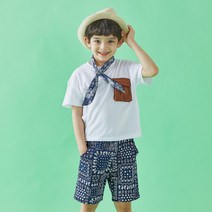 올리반 아동용 입체 포켓 티셔츠