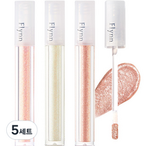 플린 라이트캐쳐 리퀴드 글리터 3종 세트, 피치, 아이보리, 레디쉬, 5세트