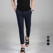 업클라스 남성용 여름용 9부 시크릿밴딩 쿨 슬랙스 b02z