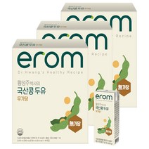 이롬 황성주 박사의 국산콩 두유 무가당, 190ml, 48개