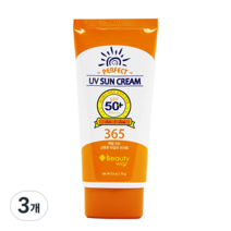 뷰티웨이 퍼펙트 유브이 선크림 SPF50+ PA+++, 70g, 3개
