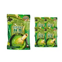 UHA 미카쿠도 토쿠노 밀크 말차 캔디, 81g, 5개