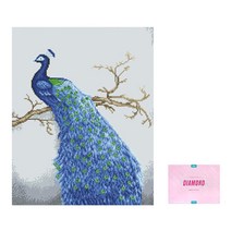 디클레어 액자 캔버스형 보석십자수 DIY 키트 40 x 50 cm, 1세트, 블루 공작