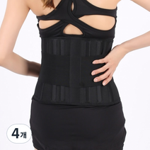 블랙 2중 허리보호대 L, 4개