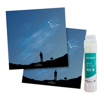 꼼꼬미 12 별자리 메모지 2p + 재접착풀, 물고기자리, 1세트