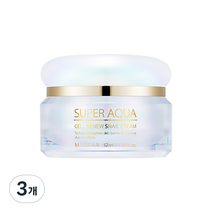 미샤 수퍼 아쿠아 셀 리뉴 스네일 크림, 52ml, 3개