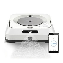 아이로봇 브라바젯 m6 물걸레 로봇청소기 RMA-Y1, 화이트 + 블랙