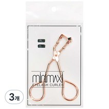 미니맥시 부분 언더 아이래쉬 뷰러, 로즈골드, 3개
