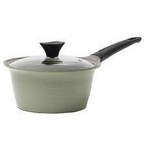 리빙온 바씨코 세라믹 편수냄비, 18cm, 레트로 그린