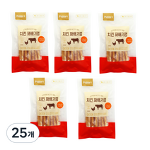 퍼피아이 강아지 간식 100g, 치킨꽈배기껌, 25개