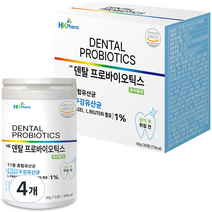 HK팜 덴탈 프로바이오틱스 구강유산균 츄어블정 30g, 15정, 4개