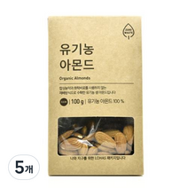 ORGA ZERO 유기농 아몬드, 100g, 5개