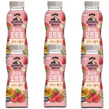 퀘이커 마시는 오트밀 봄 딸기, 50g, 6개