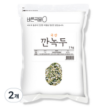 바른곡물 국산 깐녹두, 2kg, 2개