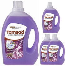 탐사 고농축 액체 세탁 세제 퍼플, 3L, 4개