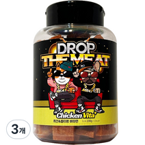 코코브라운드랍더미트 강아지용 간식 닭고기 & 옵티멈비타민, 혼합맛(돈피/닭고기), 200g, 3개