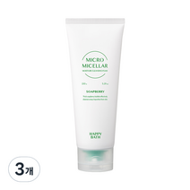 해피바스 마이크로미셀라 솝베리 모이스처 클렌징 폼, 150g, 3개