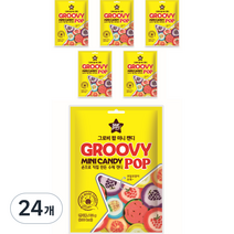 한울식품 그로비 팝 미니 캔디, 50g, 24개