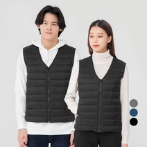 캐럿 남여공용 경량패딩 집업 조끼