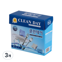 클린데이 식기세척기용 타블렛세제, 400g, 3개
