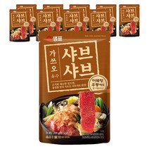 샘표 가쓰오 샤브샤브 육수 3~4인분, 200g, 10개