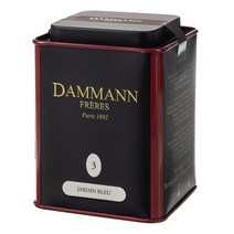 다만프레르 자흐뎅 블루 차 틴케이스, 100g, 1개
