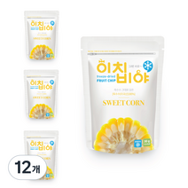 이치비야 동결건조 과일칩 옥수수, 30g, 12개