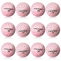 카에데 보급형 골프공 2피스 12구 선물세트, 핑크, 1세트