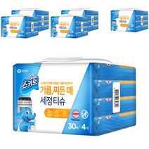 스카트 기름 찌든때 세정 티슈 30매, 24개