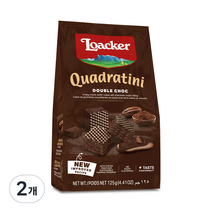 로아커 콰드라티니 더블초코, 125g, 2개