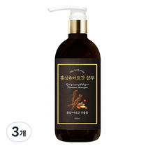 더허브샵 홍삼 아르간 한방샴푸, 500ml, 3개