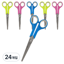 블루마토 중형 가위 17cm SCS002, 랜덤 발송, 24개입
