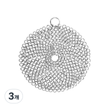 뽀마 스텐레스 링 수세미 원형, 1개입, 3개