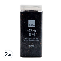 ORGA 유기농 흑미, 800g, 2개