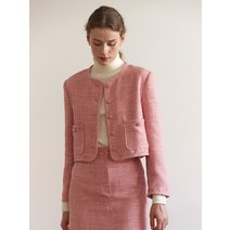 로라로라 여성용 TWEED BUTTON JACKET