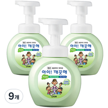 아이깨끗해 항균 거품 핸드솝 청포도, 250ml, 9개