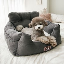 쁘리엘르 퍼피 극세사 강아지 카시트 대형, 진그레이, 1개