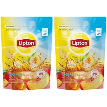 립톤 아이스티 복숭아 아이스티분말, 500g, 2개