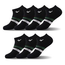 프로스펙스 남성용 스니커즈 스포츠파일양말 F19타입 7족, 블랙