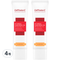 셀퓨전씨 유브이 썬스크린 SPF50+ PA++++, 50ml, 4개