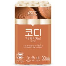 코디 고창황토 오리지널 천연펄프 3겹 화장지 25m, 30개입, 1개