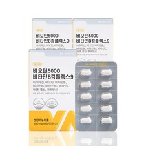 [비타민마을비타민b] 비타민마을 비오틴 5000 비타민B컴플렉스9 60정 x 4개월분