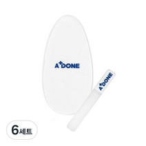 에이플던 풋풋 스노우 파일 발각질제거기 2종 세트, 6세트