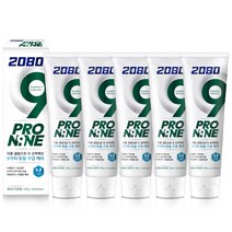 2080 프로나인 치약 후레쉬 민트향, 130g, 5개