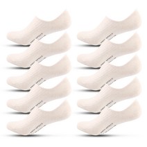 프로스펙스 남성용 스포츠 페이크 덧신 J타입 10족, 아이보리